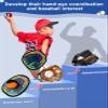Aywewii Toss and Catch Ball Game - Baseball Glove Style - Toddler Activity Toys for Boys Girls 3 4 5 6-8 Year Old - Birthday Valentines Day Gifts - Kids Outdoor & Indoor Games for Beach Yard Lawn view 3