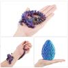 EXQDYNM 3D Printed Dragon Egg Toy 12" Crystal Articulated Dragon with Eyes Decor Collectible view 2