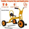 RNQZ Kids Tricycle for Toddlers Ages 2-6, Children's Tricycle Outdoor Play Equipment and Kindergarten,Toddler Bike Rubber Tires Can Bear 200lb,Red view 2