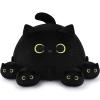 Auspicious beginning 19'' Black Cat Plush 5PCS Cat Family PlushToys,Cute Black Cat Mommy Cat with 4 Baby Kittens Cat Plushies for Kids, Kawaii Birthday Gifts for Kids Boys Girls view 1