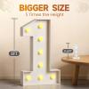 Tongjoy Marquee Letters 3 Feet Tall 3FT Large Light Up Letters M for Wedding Will You Marry Me Sign Happy Birthday Engagement Party Decorations Big Letterboard M view 2