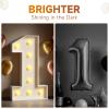 Tongjoy Marquee Letters 3 Feet Tall 3FT Large Light Up Letters M for Wedding Will You Marry Me Sign Happy Birthday Engagement Party Decorations Big Letterboard M view 3