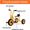 RNQZ Kids Tricycle with Rubber Wheel, Preschool and Playground Learning Activity for Toddlers Ages 2-6, Daycare and Classroom Outdoor Play Equipment,Red view 3