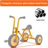 RNQZ Kids Tricycle with Rubber Wheel, Preschool and Playground Learning Activity for Toddlers Ages 2-6, Daycare and Classroom Outdoor Play Equipment,Red view 4