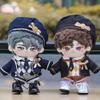 niannyyhouse 20cm Plush Doll Clothes Hat Coat Shirt Suit Pants Tie Vest Leather Shoes College Style Outfit 8in Dolls Dress Up (Black) view 2