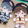 niannyyhouse 20cm Plush Doll Clothes Hat Coat Shirt Suit Pants Tie Vest Leather Shoes College Style Outfit 8in Dolls Dress Up (Black) view 3
