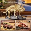 OR OR TU 2024 New Dinosaur Toys Race Track, 188 PCS Dinosaur Train Set for Kids 3-5 5-7, 2pcs Dinosaur Car with Light, 8pcs Dinosaur Fossil Skeletons for Toddlers view 4