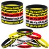 ATSMOICY 24PCS Monster Truck Rubber Bracelets Silicone Wristbands -Big Car Party Supplies Birthday Racing Baby Shower Party Favors view 1