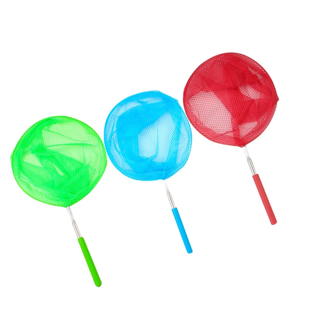 Abaodam 3pcs Telescopic Catching Nets Catcher for Boys and Girls Random Colors for Outdoor Exploration and Butterfly Catching
