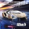 MIEBELY Lamborghini Remote Control Car, 1:16 Scale Lambo Toy Car 7.4V 500mAh Officially Licensed 12Km/h Rc Cars with Led Light 2.4Ghz Model Car for Adults Boys Girls Birthday Ideas Gift (Champagne) view 4