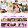 Kinglucky Mini Karaoke Machine for Kids, Top Birthday Gift Pick for Girls Ages 3, 4, 5, 6, 7, 8, 9, 10, 11, 12 Years Old, Kids' Personal Video Players Accessories with 2 Mics Valentine Kid Gift Purple view 4
