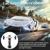 MIEBELY Lamborghini Remote Control Car, 1:16 Scale Lambo Toy Car 7.4V 500mAh Officially Licensed 12Km/h Rc Cars with Led Light 2.4Ghz Model Car for Adults Boys Girls Birthday Ideas Gift (Light Blue) view 3