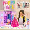 104 Piece Fashion Doll Wardrobe Playset with Poseable 11.5" Doll & 104 Accessories | ASTM-Certified Pretend Play Gift Set for Girls Ages 3+ (Purple) view 4