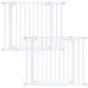 Cumbor 2 Pack 29.7-40.6"(Extensions Included) Baby Gate for Stairs, Mom's Choice Awards Winner-Auto Close Dog Gate for doorways, Pressure Mounted Pet Gate Indoor, Wide Safety Child Gate for Dog,White view 1