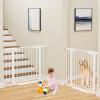 Cumbor 2 Pack 29.7-40.6"(Extensions Included) Baby Gate for Stairs, Mom's Choice Awards Winner-Auto Close Dog Gate for doorways, Pressure Mounted Pet Gate Indoor, Wide Safety Child Gate for Dog,White view 2