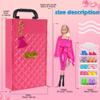 104 Piece Fashion Doll Wardrobe Playset with Poseable 11.5" Doll & 104 Accessories | ASTM-Certified Pretend Play Gift Set for Girls Ages 3+ view 3