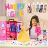 104 Piece Fashion Doll Wardrobe Playset with Poseable 11.5" Doll & 104 Accessories | ASTM-Certified Pretend Play Gift Set for Girls Ages 3+ view 4