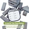 ApudArmis 60 PCS Giant Tumble Tower Stack to 5Ft, Pine Wooden Stacking Timber Game with 1 Dice Set - Classic Block Giant Outdoor Game for Teens Adults Family (Gray) view 4