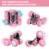 Remote Control Car, 2.4GHz RC Stunt Car, Double Sided 360 Rotating RC Cars with LED Headlight & LED Wheel, High Speed Off Road RC Crawler Xmas Gift for 3 4 5 6 7 8-12 Year Old Girls Toys (Pink) view 3