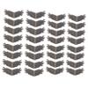 Gadpiparty 24pcs Retro Furniture Corner Hardwares Case Safety Cover Jewelry Case Guard Corner Wall Protectors DIY Decorative Guards view 1
