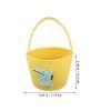 Abaodam Boys and Girls Woven Basket for Candy Storage Cute Tiny Basket for Showers Birthdays Weddings Yellow view 4