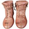 Mdhel Handmade Brown Leather Medieval Boots, Lace-Up Renaissance Footwear for Cosplay & Historical Reenactment (US 10) view 1