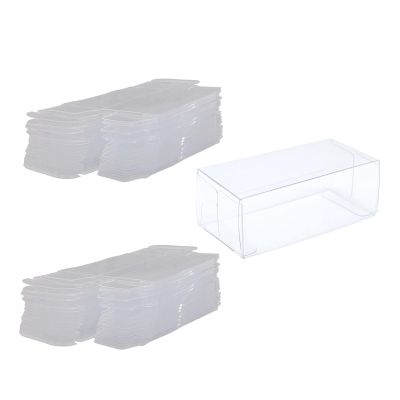20Pcs 1/64 Scale Vehicle Model Car Display Case, Transparent Toy Car Display Boxes, Clear PVC Boxes for Collectibles Home , M