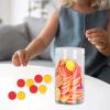 100Pcs Two Color Counters Bingo Chips Math Manipulatives Learning Counters Discs for Preschool Home Classroom Boys Girls, Red Yellow view 4