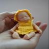4.5 inch Miniature Sleeping Full Silicone Mini Baby Dolls with Feeding Accessory Lifelike Baby Doll Soft Realistic Baby Doll for Christmas New Year GiftGirl view 2