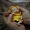 4.5 inch Miniature Sleeping Full Silicone Mini Baby Dolls with Feeding Accessory Lifelike Baby Doll Soft Realistic Baby Doll for Christmas New Year GiftGirl view 4