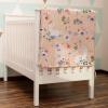 Watercolor Llama Boho Floral Leaves Baby Blanket for Boy Girl Llama Wild Plants Receiving Blanket Animal Soft Flannel Receiving Blanket Infant Newborn Toddler Nursery Bedding Blanket Playmat 60x80 view 3