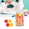 B Baosity 100 Pieces Math Counters for Kids Two Color Counters with Storage Bucket Bingo Chip Learning Counters for Party Children, Red Yellow, 25mm view 2