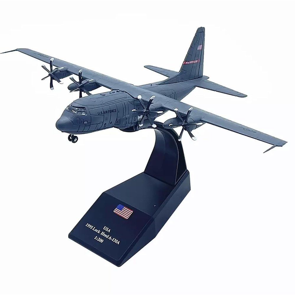 5.9 1/200 Scale US C-130 Fighter Model Airplane Aircraft Model Jet Collectibles Diecast Plane Model for Collection Gift Ornament