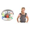Infantino 3-in-1 Tummy Time, Sit Support & Mini Gym - Removable Toy Arch - Musical Koala Pal & Flip Advanced 4-in-1 Carrier - Ergonomic, Convertible view 1