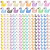 CRTWDMAN 240Pcs Luminous Mini Resin Ducks,Tiny Duck Glow in The Dark,Little Ducks,Small Ducks to Hide,Miniature Figures for Party Favor view 2