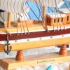 HYTTER Sailboat Model Wooden Handmade Desktop Carving Decoration 50CM Finished Red Crafts for Decorative Gifts Home Children's Room view 4