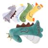 Kisangel 5pcs Catnip Chew Toys for Kittens Interactive Plush Toys Filled Organic Catnip Soft Design Engaging Playthings for Indoor Cats Includes Dinosaur Chicken Dinosaur Snake view 1
