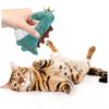Kisangel 5pcs Catnip Chew Toys for Kittens Interactive Plush Toys Filled Organic Catnip Soft Design Engaging Playthings for Indoor Cats Includes Dinosaur Chicken Dinosaur Snake view 2