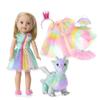 American Girl WellieWishers 14.5-inch Camille Doll Playset with Crisella The Dragon, Doll Dress and Accessories, and Storybook, for Ages 4+ view 1