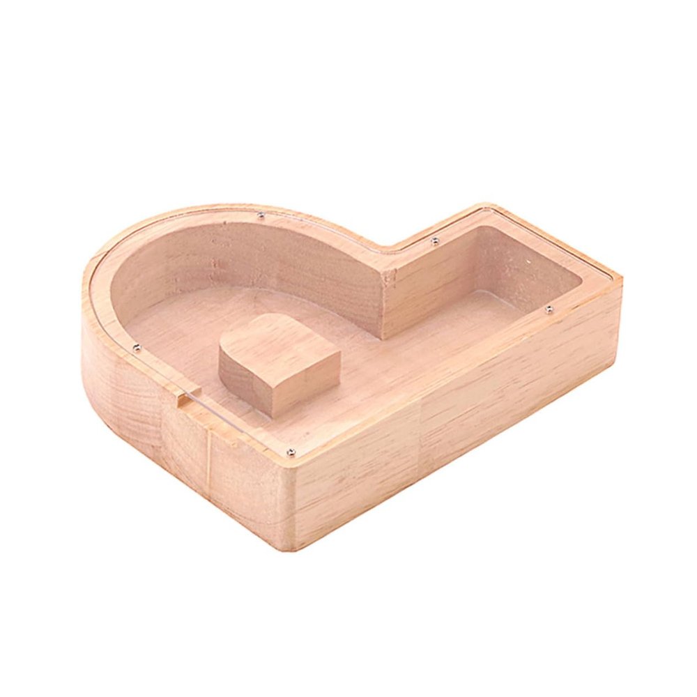 Abaodam 1pc p Shape Piggy Bank Box Khaki Container for Home Creative Saving Pot for Boys and Girls and Adults Unique Design for Daily Savings and Gifting