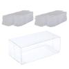 20Pcs 1/64 Scale Model Car Display Case Clear PVC Boxes Transparent Toy Car Display Boxes for Figurines Models Miniatures, M Thicken view 1