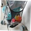 Abaodam 6pcs Stroller Organizer Bag Versatile Bath Toy Holder with Breathable Mesh Design for Easy Access and Quick Drying for Strollers and Bath Essentials view 2