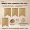 20 Piece Blank Burlap Banner, DIY with String and Needle, Faux Burlap for Customization with Paint or Vinyl Iron On, Custom Banner view 2
