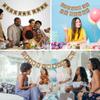 20 Piece Blank Burlap Banner, DIY with String and Needle, Faux Burlap for Customization with Paint or Vinyl Iron On, Custom Banner view 3