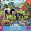 Ceaco - Horses and Hounds - 300 Oversized Piece Jigsaw Puzzle view 1