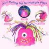HOMQYTE Fidget Toys Hair Pulling Stress Relief Toys with LED Light Differernt Screams Novelty Screaming Monster for Adults Teens Autism (Blue&Pink, 2P) view 3