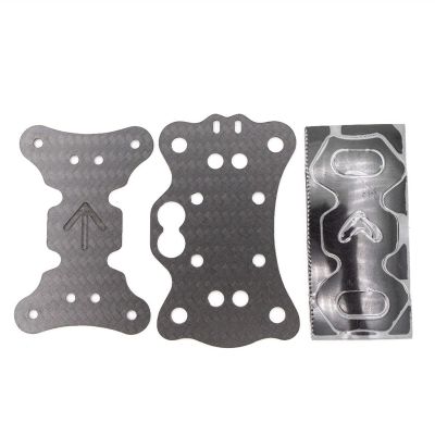 VERBANA for Emax Hawk Sport & Pro Drone Carbon Fiber Mid Plate with Bottom Plate Part Replacement for Emax Hawk Sport & Pro FPV Racing Drone Accessories, Black