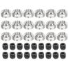 MECCANIXITY 18Pcs RC Airplane Landing Gear Stopper 304 Stainless Steel 5.1mm(0.2") Plane Wheel Collar for RC Airplane Model Remote Aircraft view 1