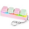 Keyboard Fidget Toy for Adults Keyboard Clicker with LED Light Keychain Fidget Stress Relief Sensory Toy view 1