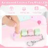 Keyboard Fidget Toy for Adults Keyboard Clicker with LED Light Keychain Fidget Stress Relief Sensory Toy view 3